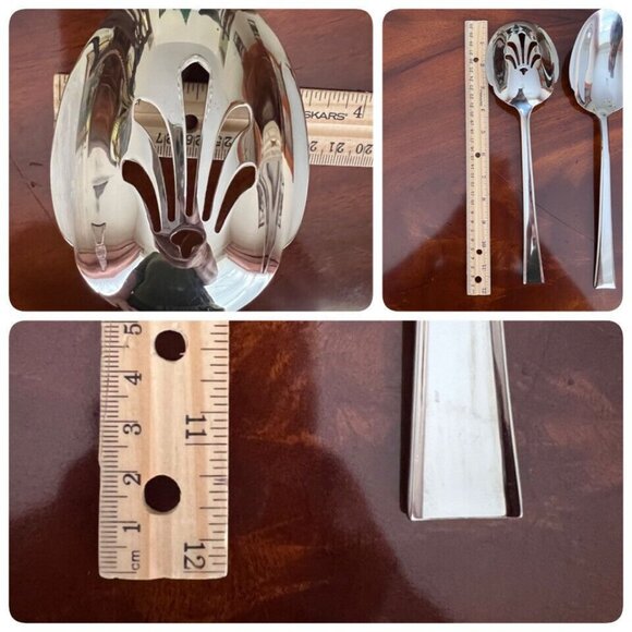 Lenox 5 Pc Serve Set Stainless Scalloped Contemporary Vietnam - Picture 10 of 10